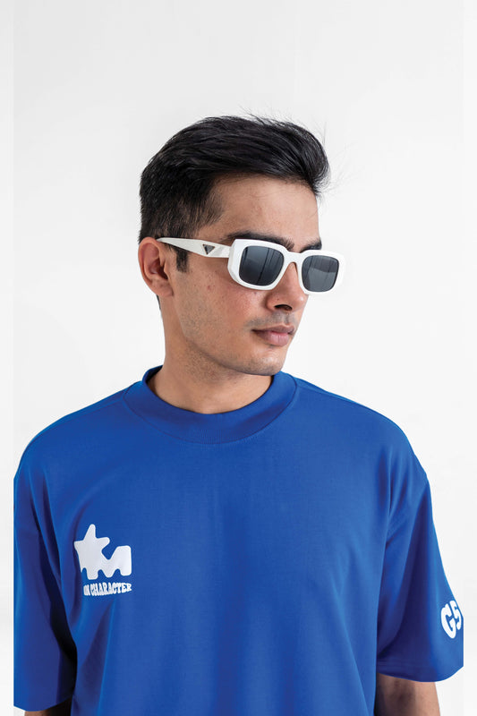 Culture Vulture Royal Blue Oversized T-Shirt - Buy Oversized T-Shirts Online in India at Main Character