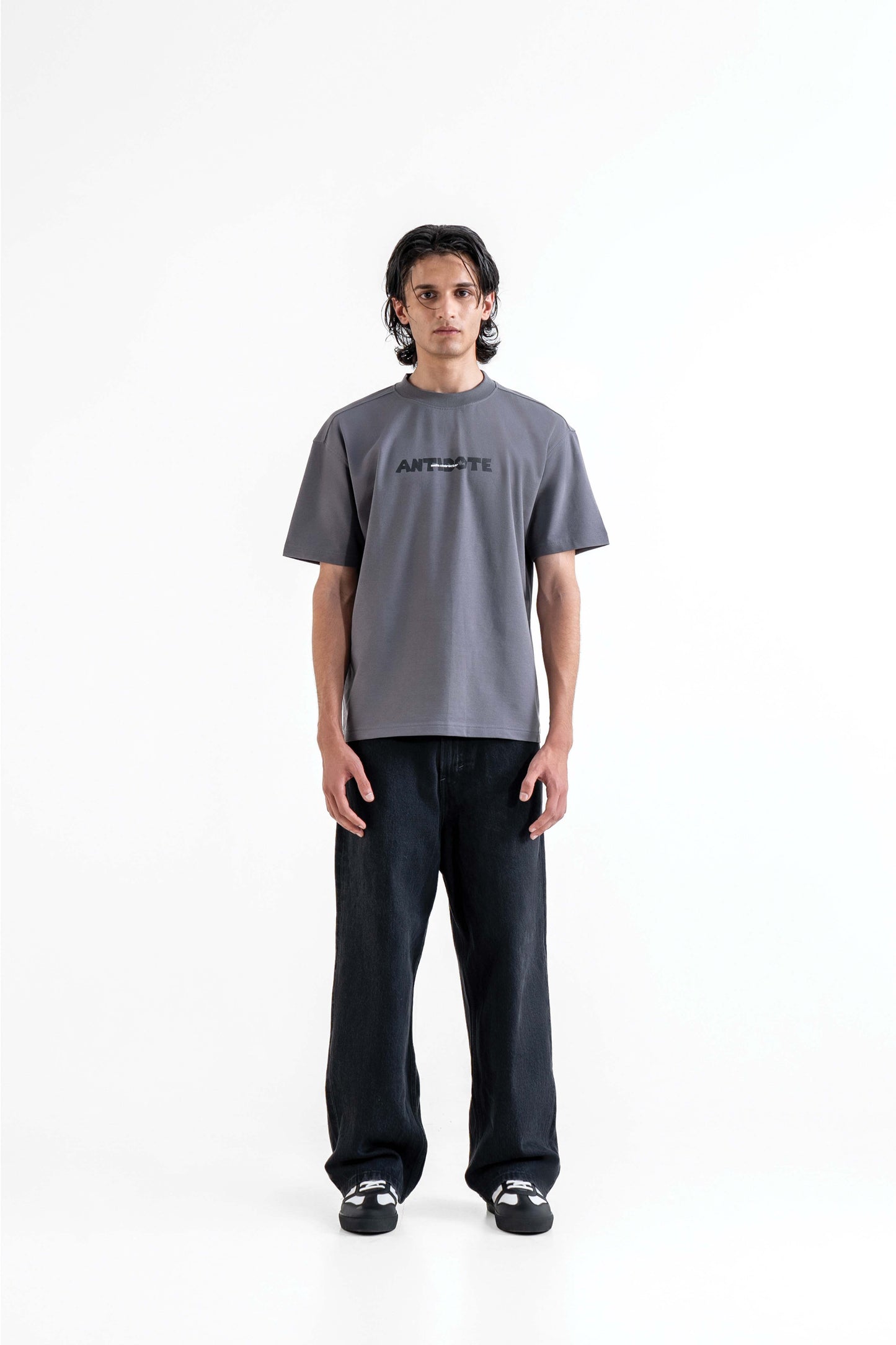 Antidote Grey Oversized T-Shirt