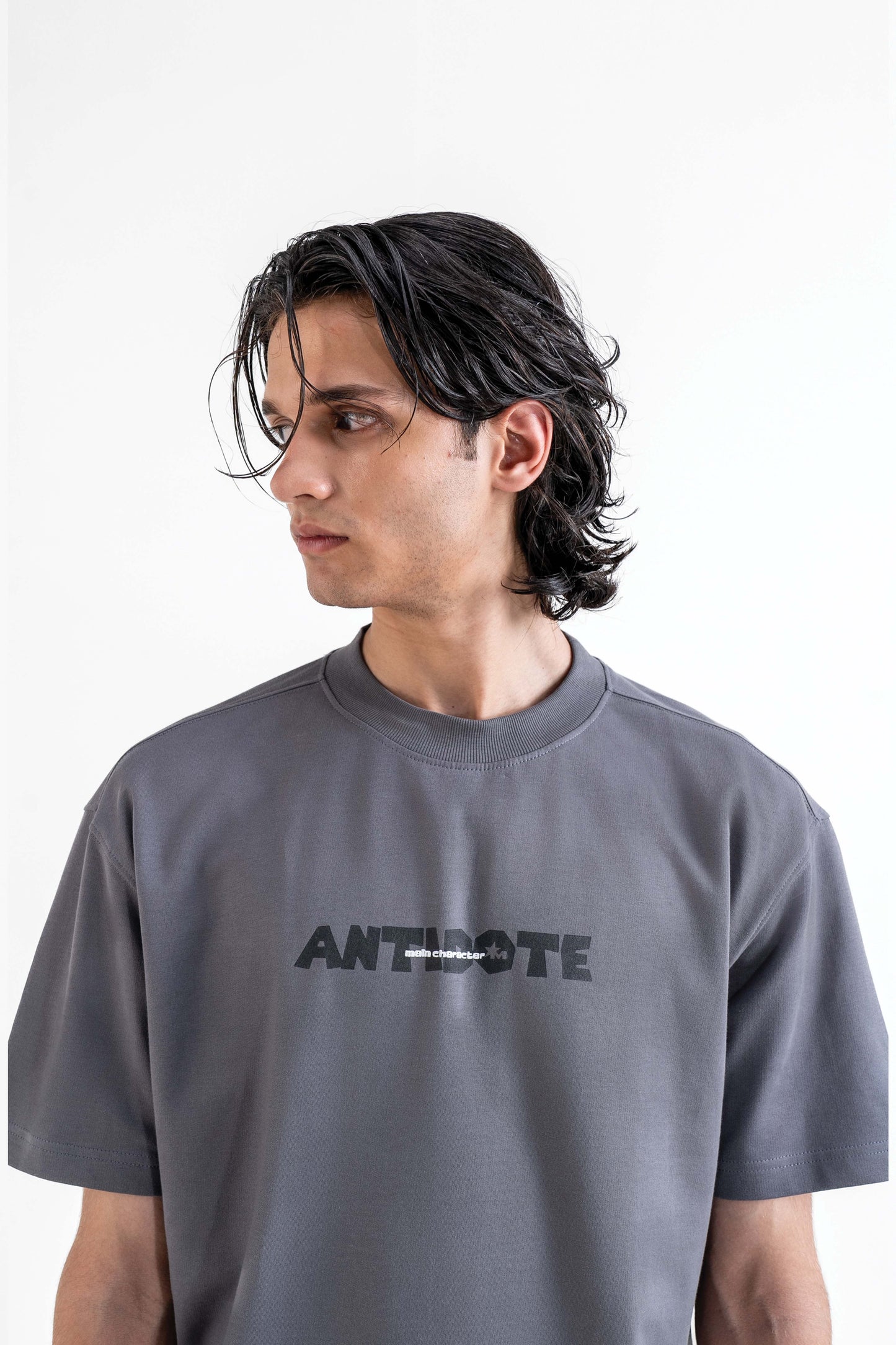 Antidote Grey Oversized T-Shirt