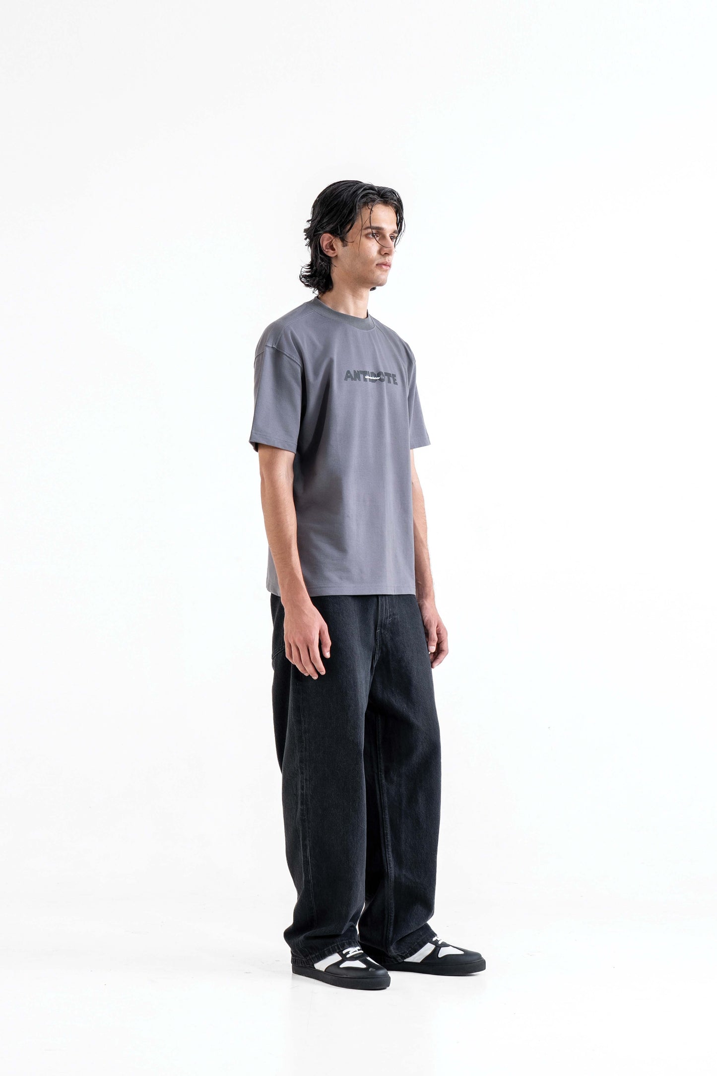 Antidote Grey Oversized T-Shirt