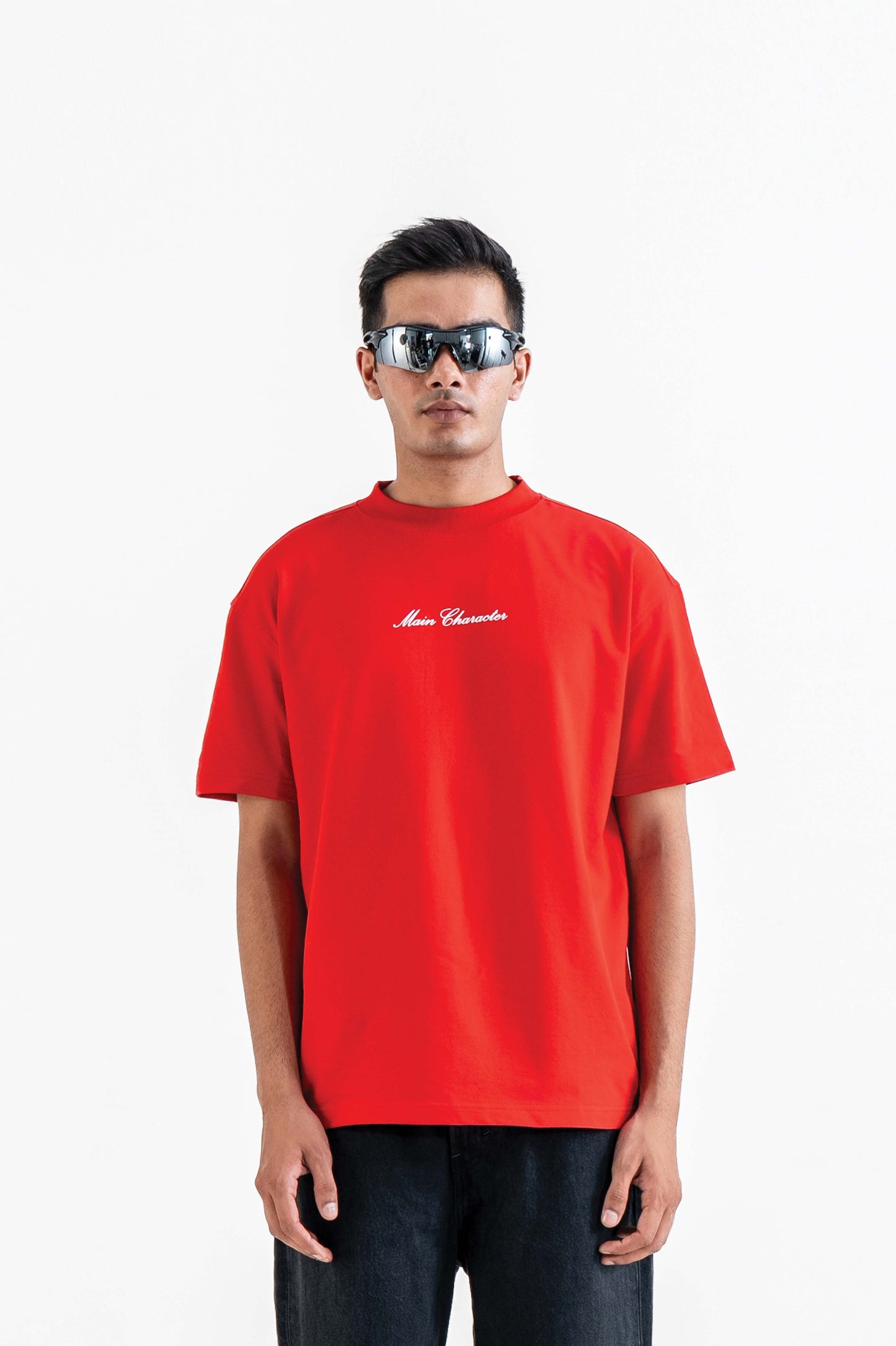 God'S Fav Child Red Oversized T-Shirt