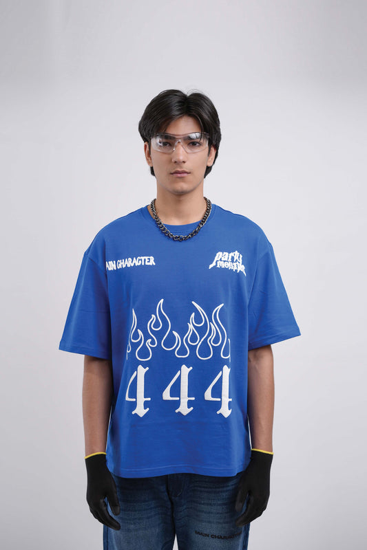 Party Monster Blue Oversized T-shirt - Buy Oversized T-Shirts Online in India at Main Character