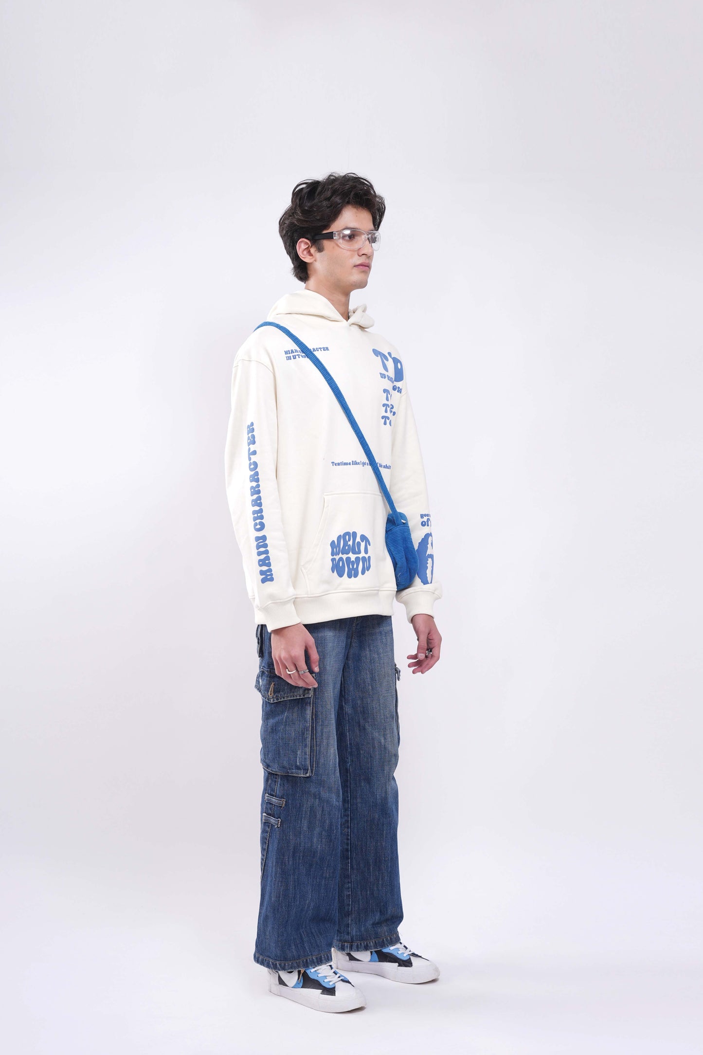 Melt Down Cream Oversized Hoodie