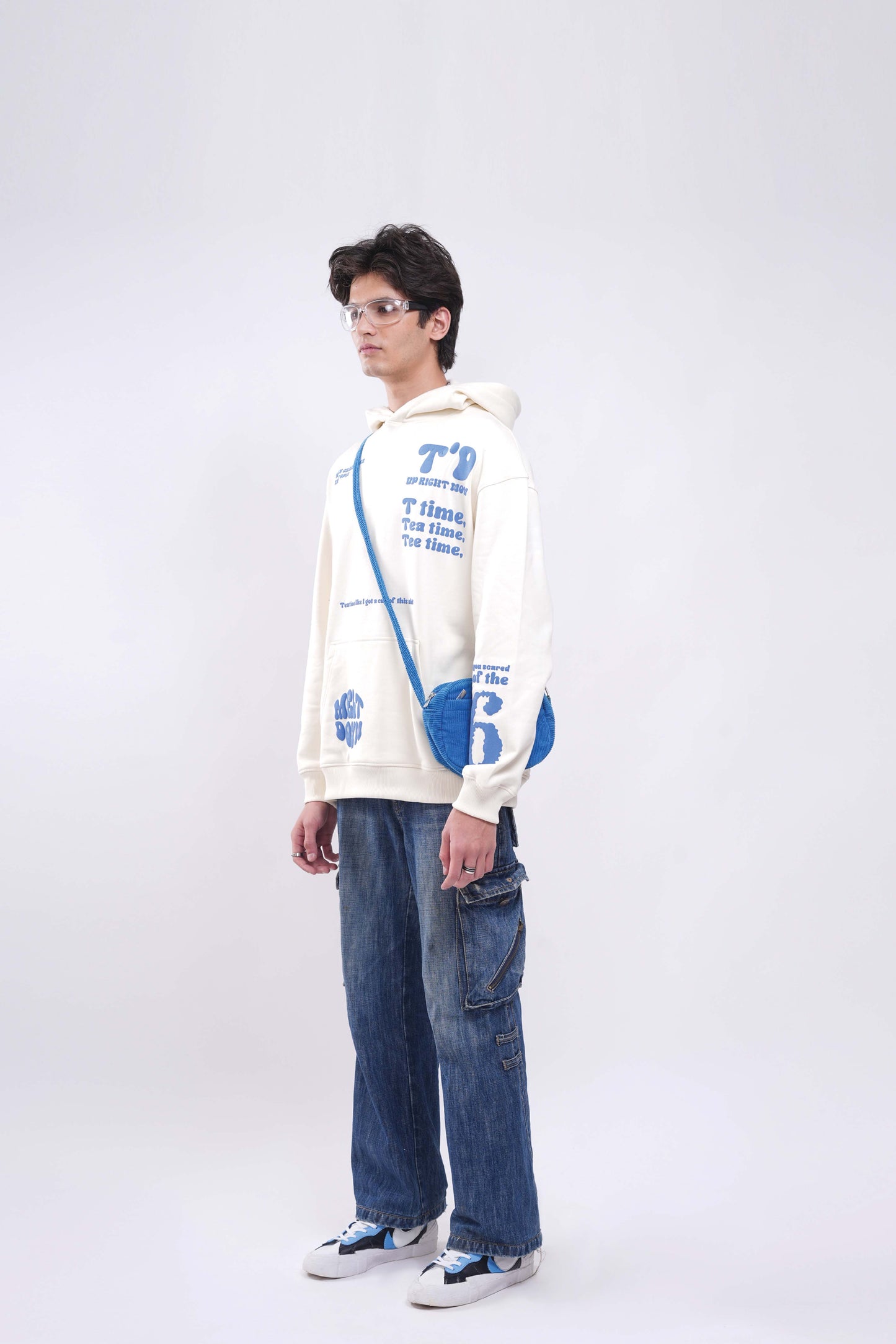 Melt Down Cream Oversized Hoodie