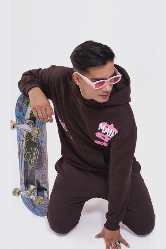 Almost Famous Brown Oversized Hoodie - Buy FALL WINTER - 24/25 Online in India at Main Character