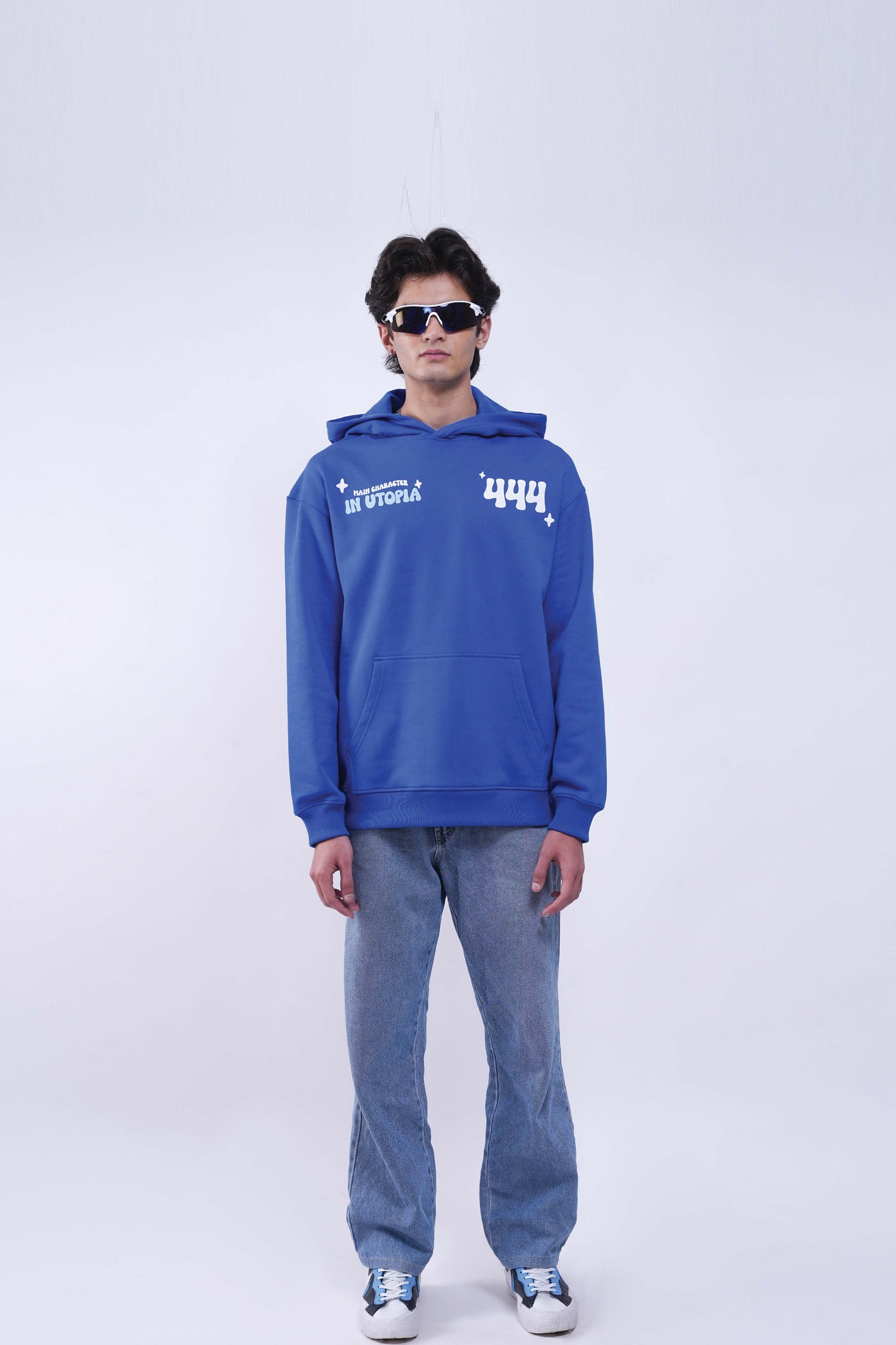 I Know Blue Oversized Hoodie