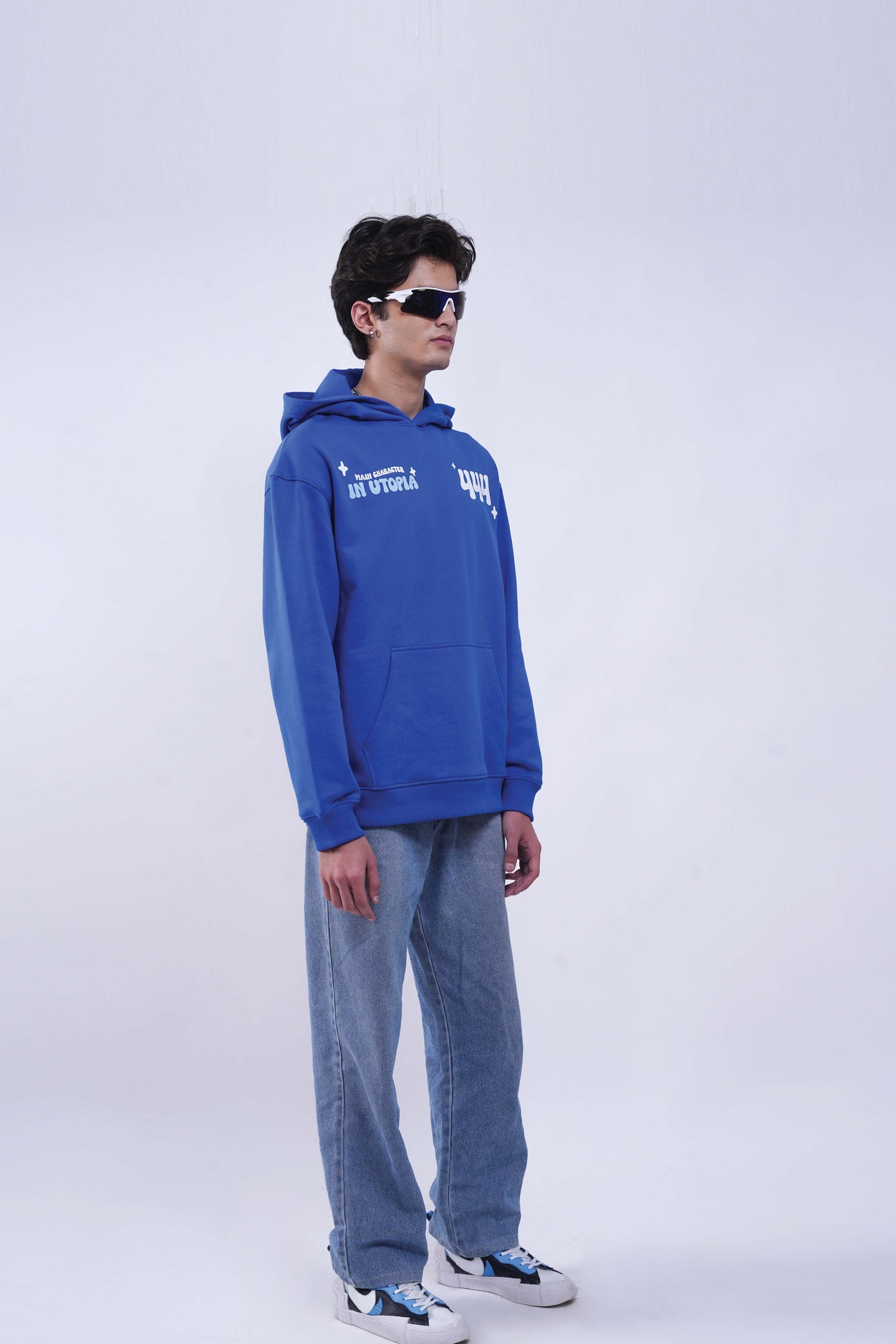 I Know Blue Oversized Hoodie