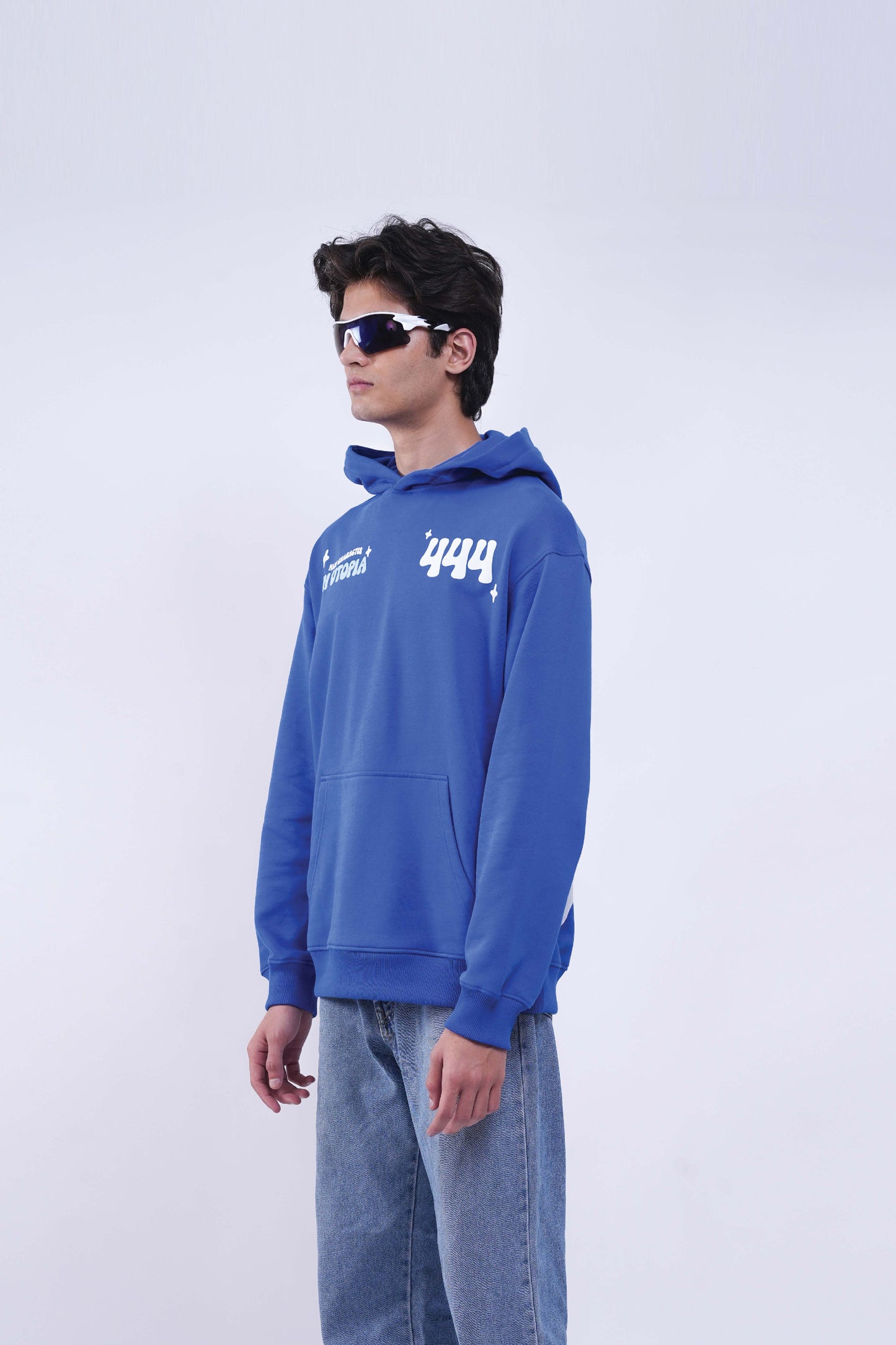 I Know Blue Oversized Hoodie