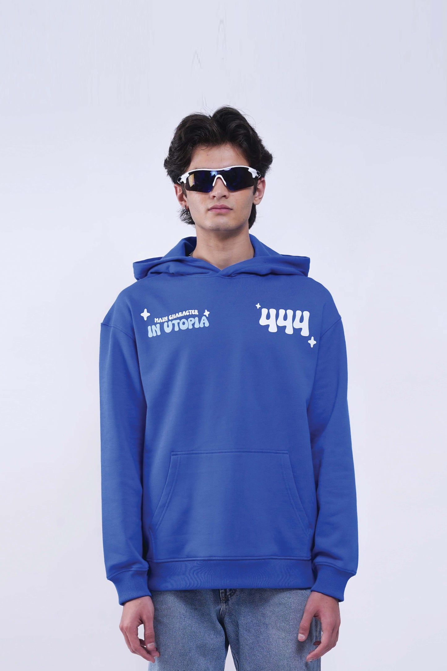 I Know Blue Oversized Hoodie