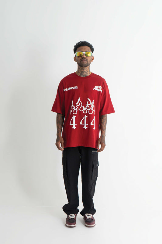 Party Monster Blood Red Oversized T-shirt - Buy Oversized T-Shirts Online in India at Main Character
