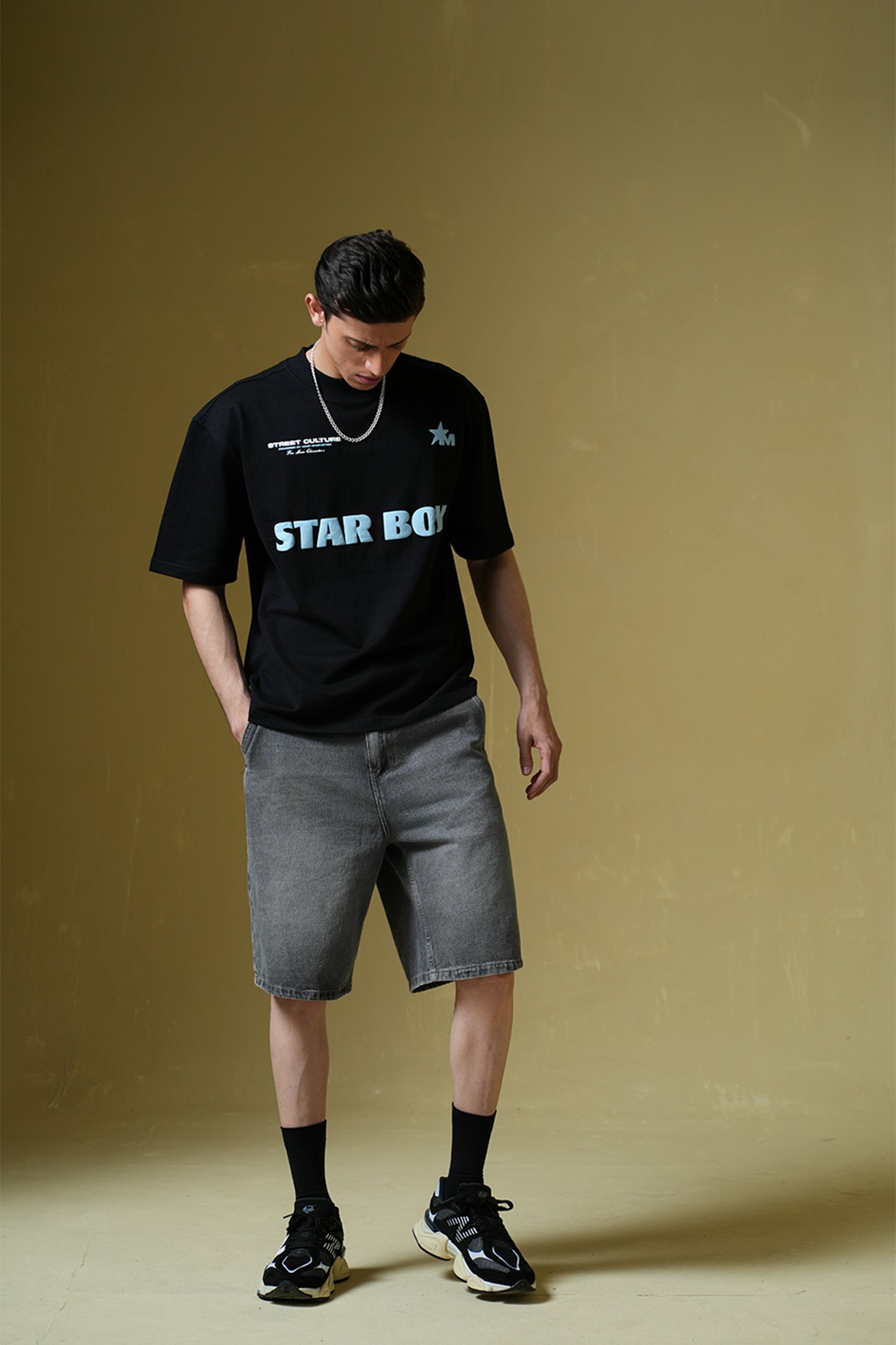 Buy Star Boy Black Oversized T-Shirt Online at Main Character India