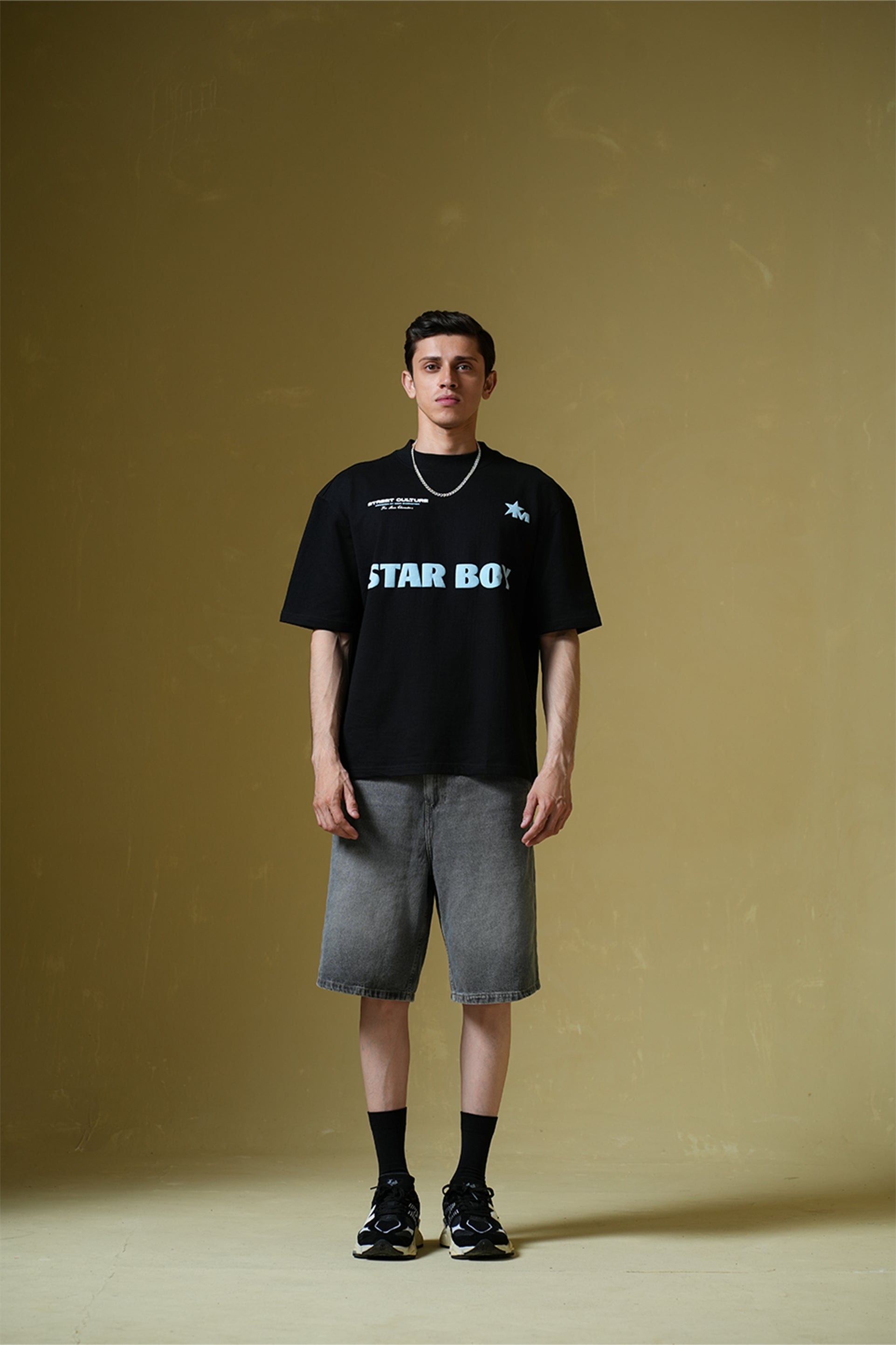 Buy Star Boy Black Oversized T-Shirt Online at Main Character India
