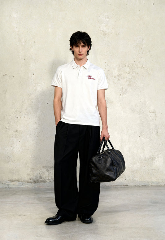 Cream French-Terry Polo T-Shirt - Buy Shop All Online in India at Main Character