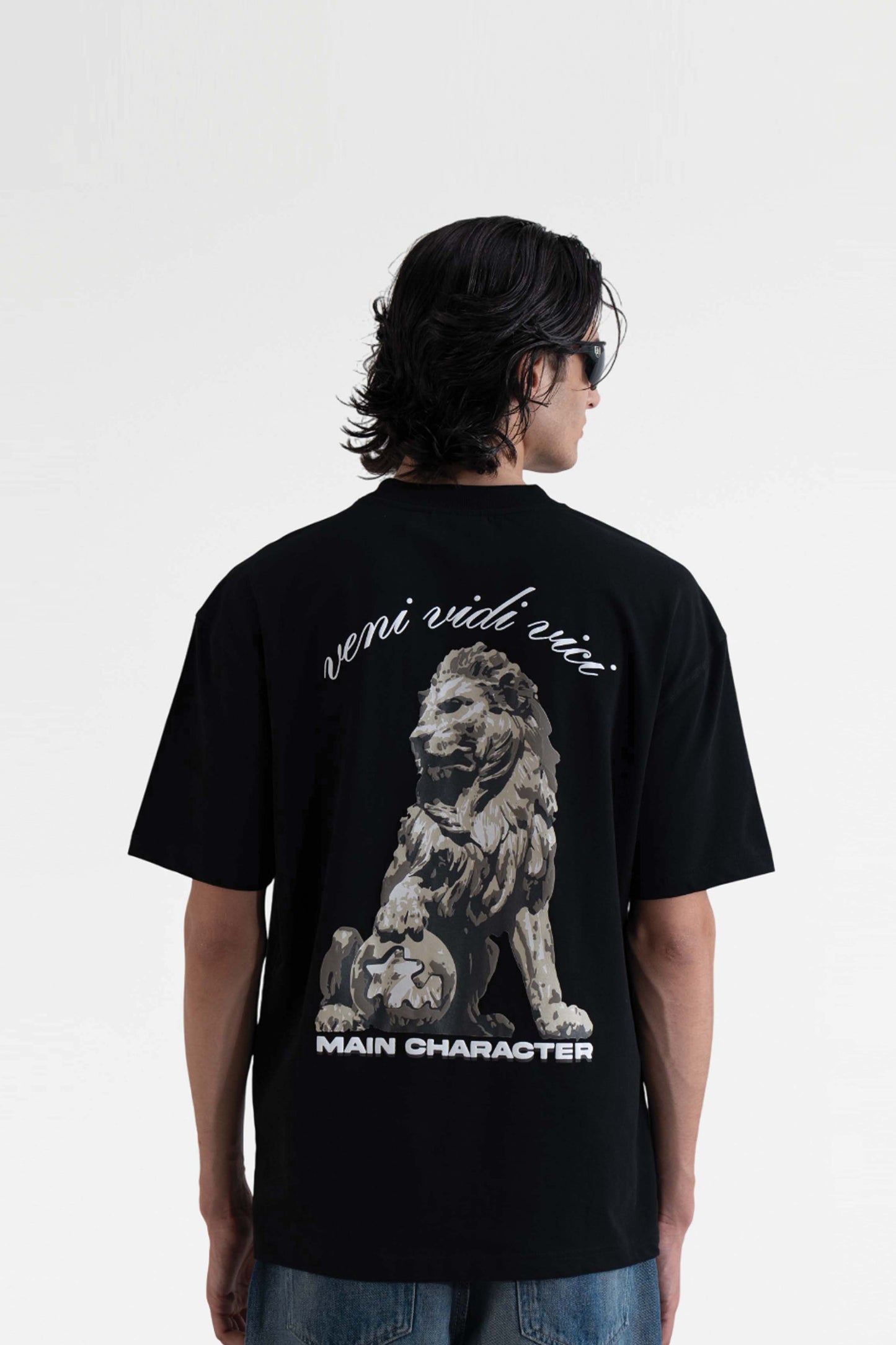 Veni Vidi Vici Black Oversized T-Shirt