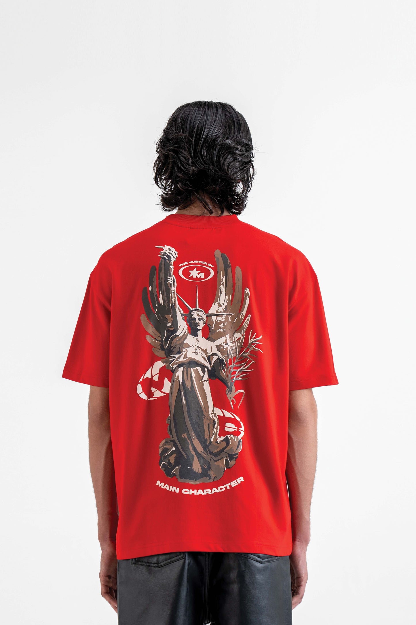 The Justice Red Oversized T-Shirt