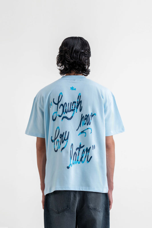 Laugh Now Blue Oversized T-Shirt - Buy Oversized T-Shirts Online in India at Main Character