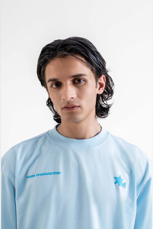 Laugh Now Blue Oversized T-Shirt - Buy Oversized T-Shirts Online in India at Main Character