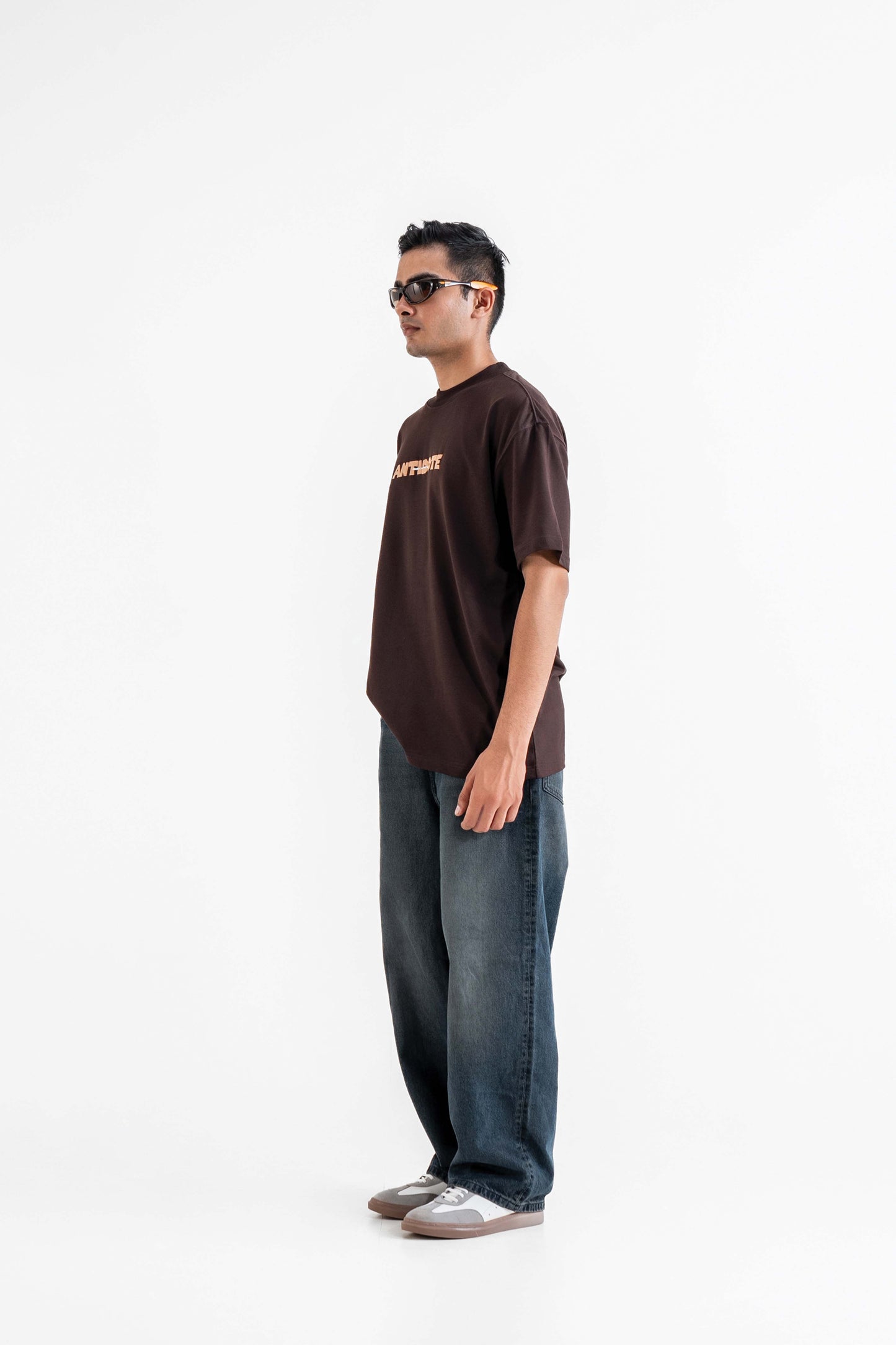 Antidote Brown Oversized T-Shirt