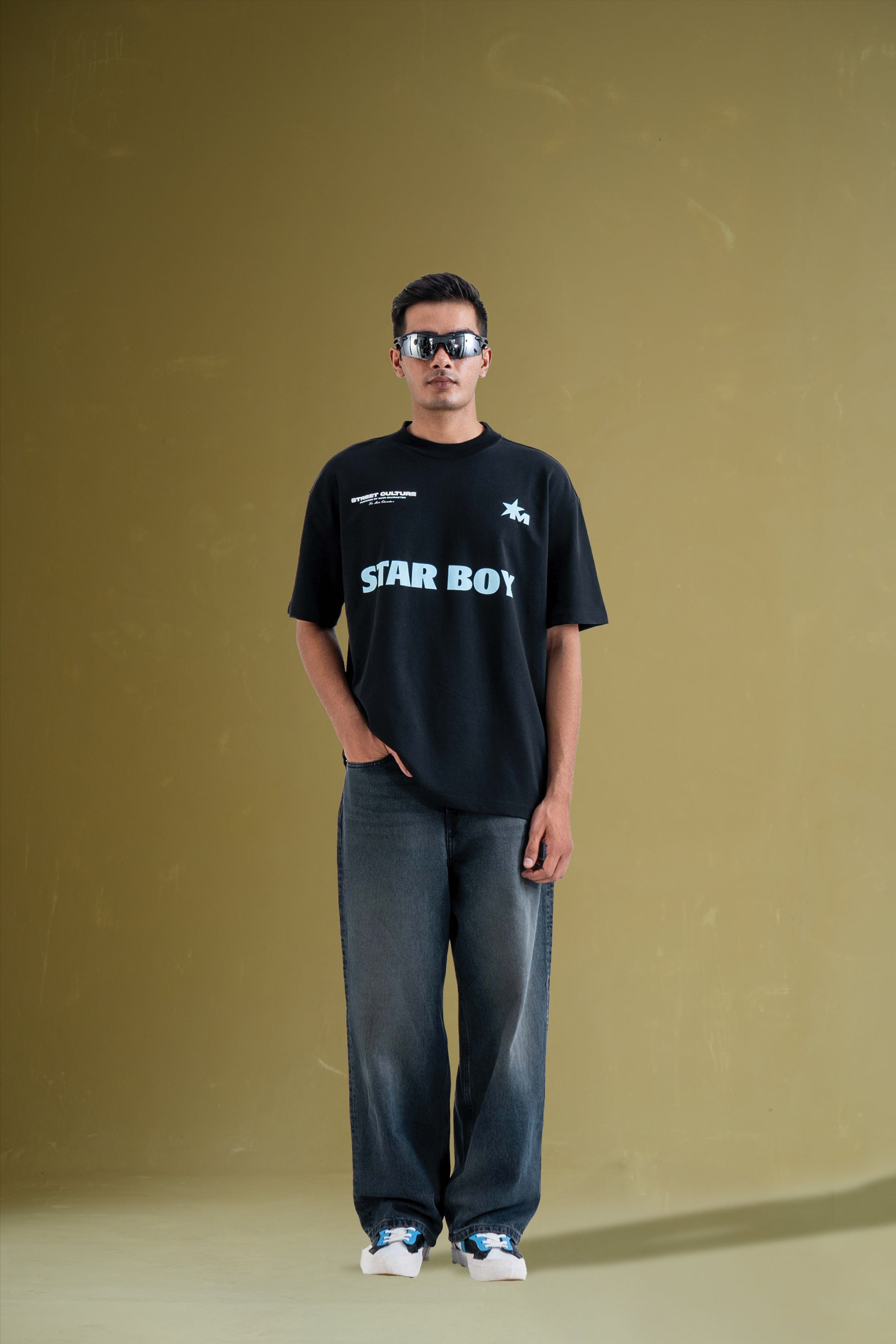 Buy Star Boy Black Oversized T-Shirt Online at Main Character India