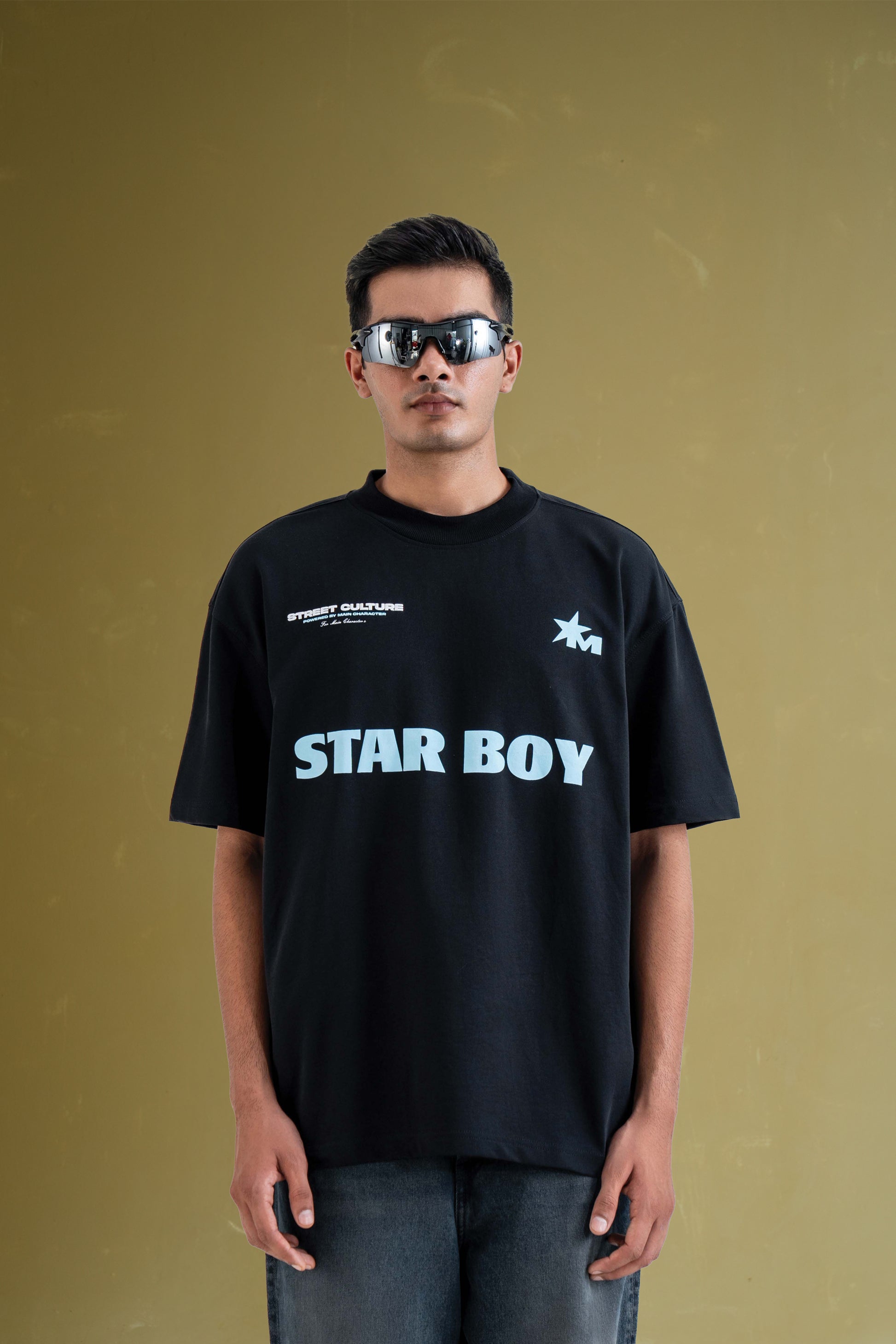 Buy Star Boy Black Oversized T-Shirt Online at Main Character India