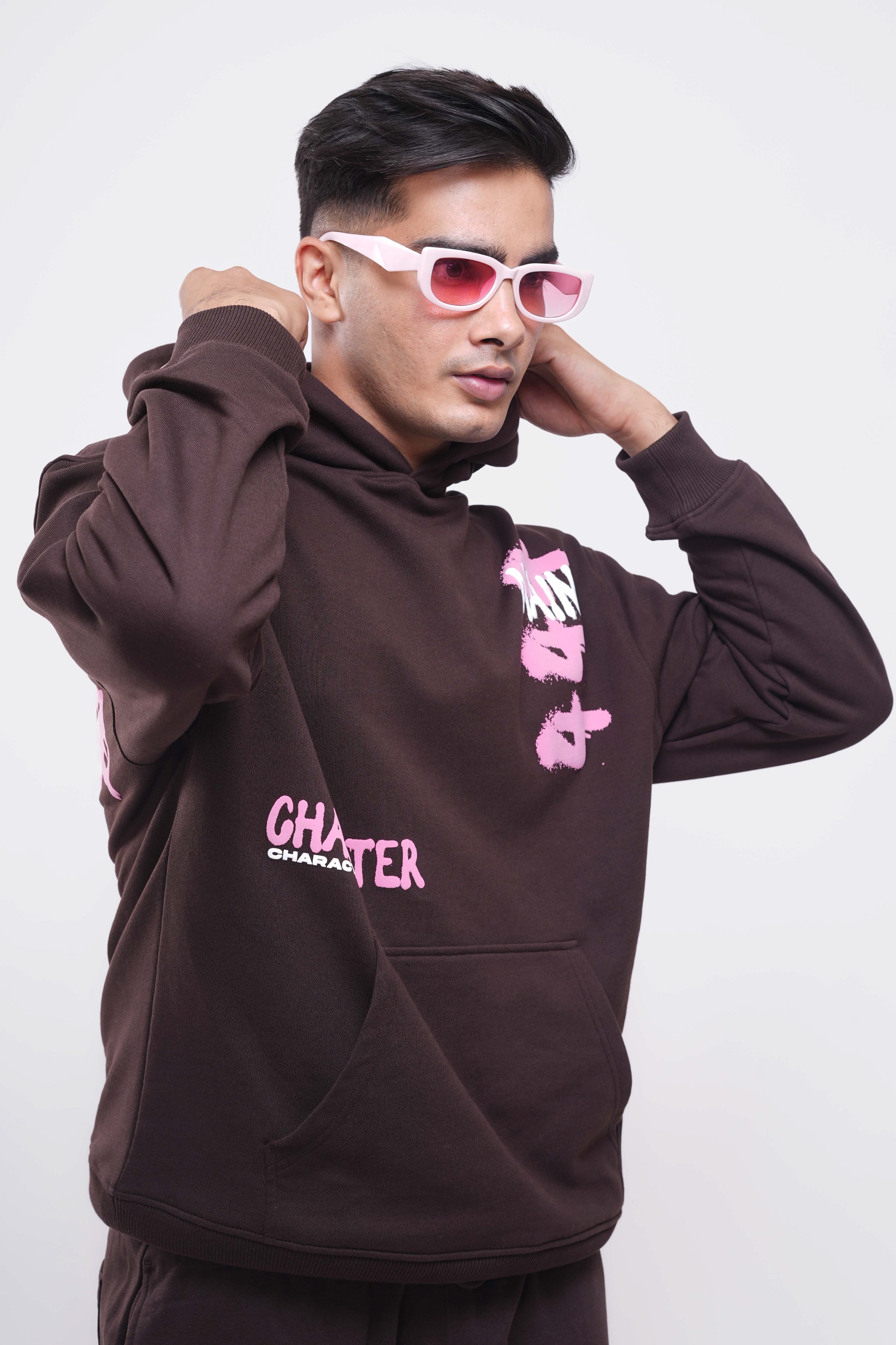 Almost Famous Brown Oversized Hoodie