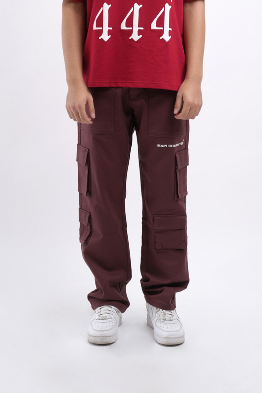Dark Rust Knitted Cargo - Buy Denim Cargo Pants Online in India at Main Character