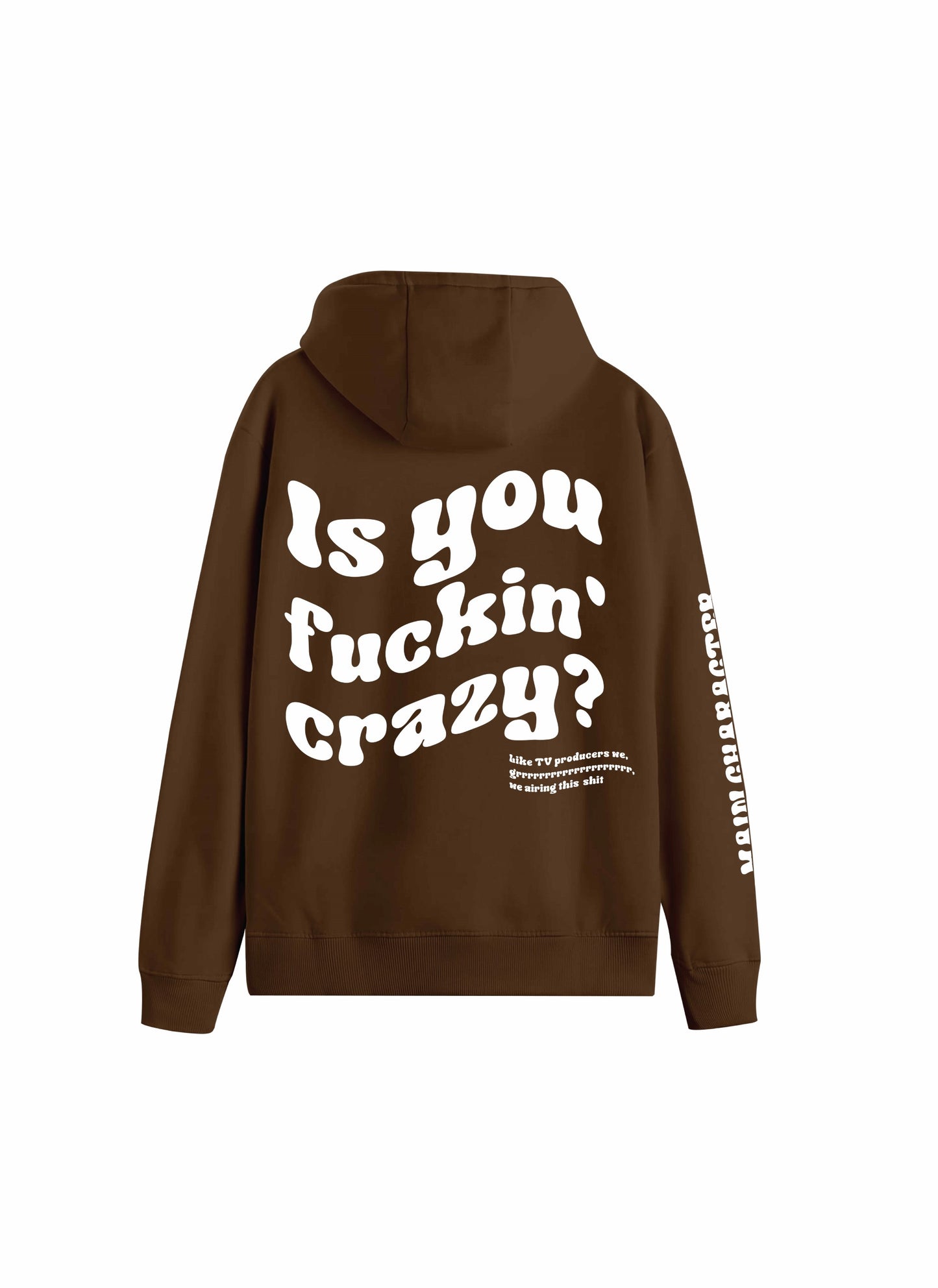 Melt Down Brown Oversized Hoodie