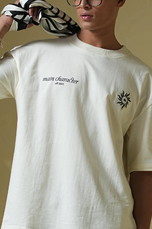 Metanoia Cream Oversized T-Shirt - Buy Oversized T-Shirts Online in India at Main Character