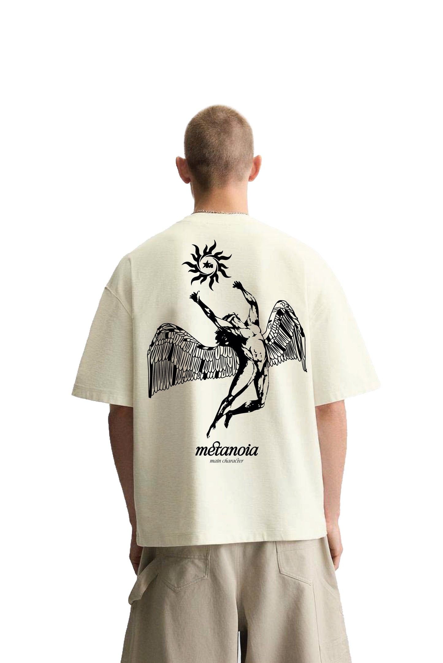 Metanoia Cream Oversized T-Shirt