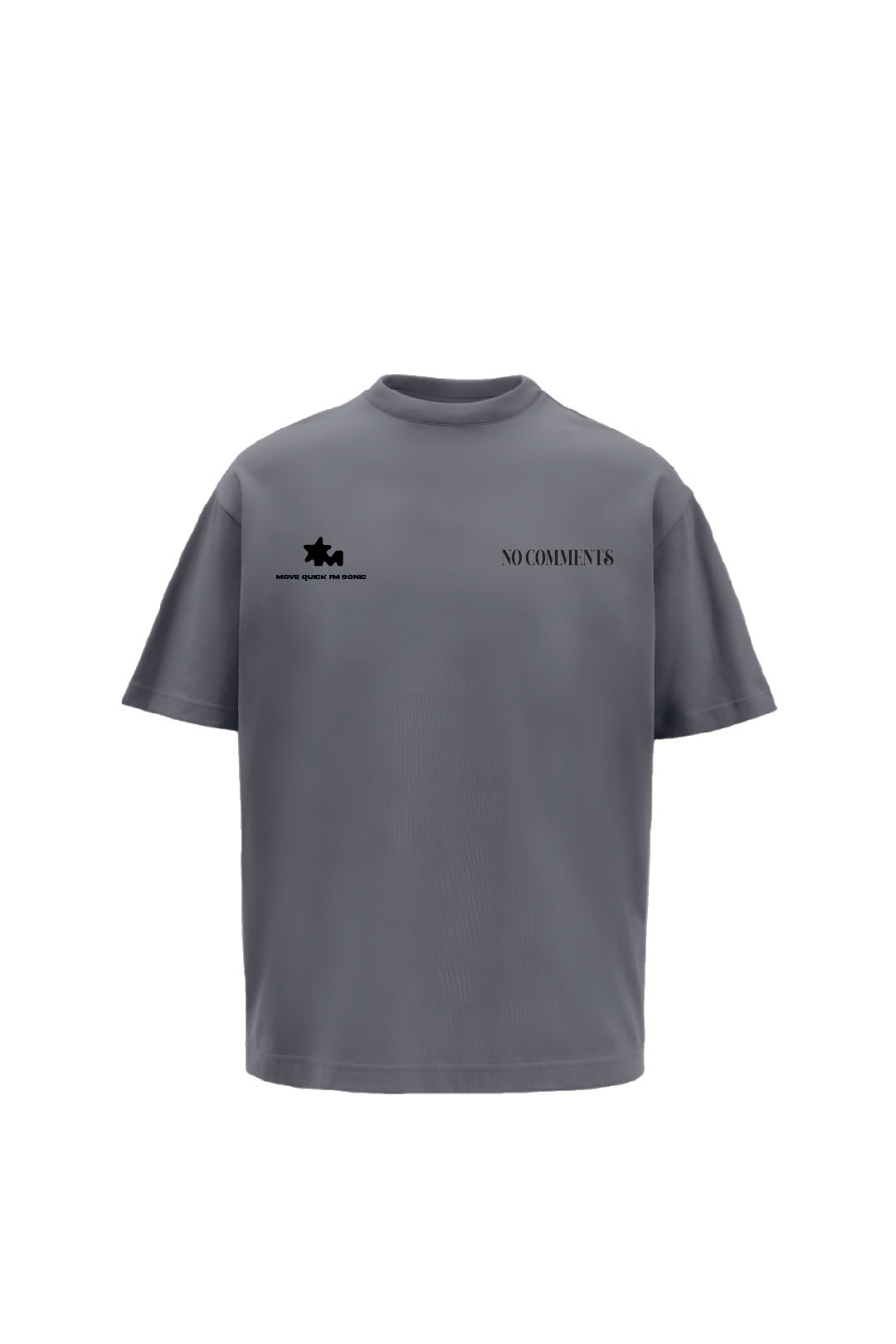 Buy No comments Grey Oversized t-shirt Online at Main Character India