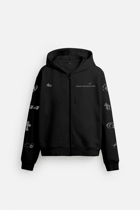 Buy IMPERIAL OVERSIZED ZIPPER HOODIE Online at Main Character India