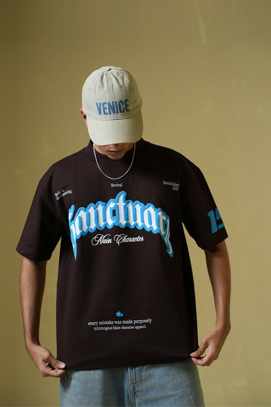 Sanctuary Brown Oversized t-shirt - Buy Old Money Online in India at Main Character