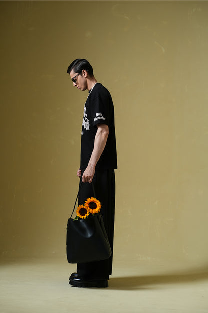 Buy Nevermind Black Oversized T-Shirt Online at Main Character India