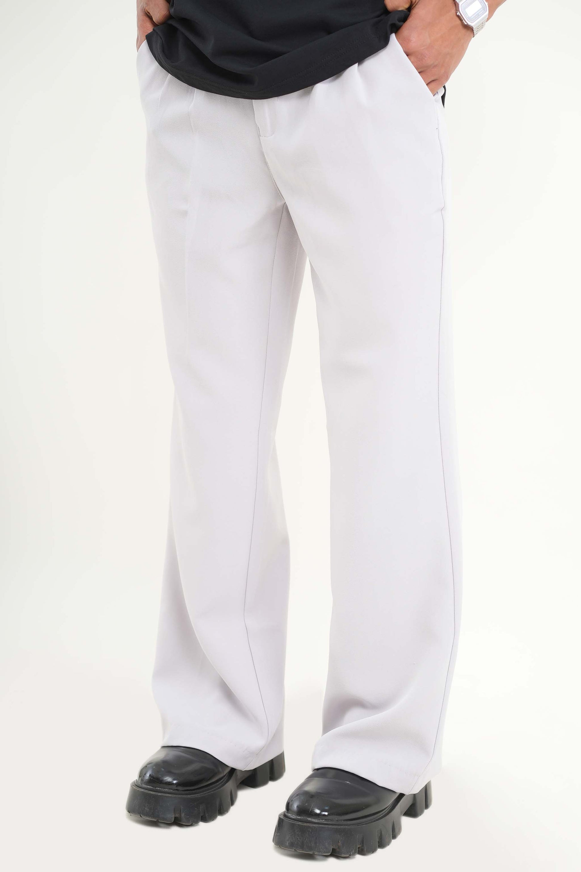 Buy Cloud Grey Korean Pant Online at Main Character India