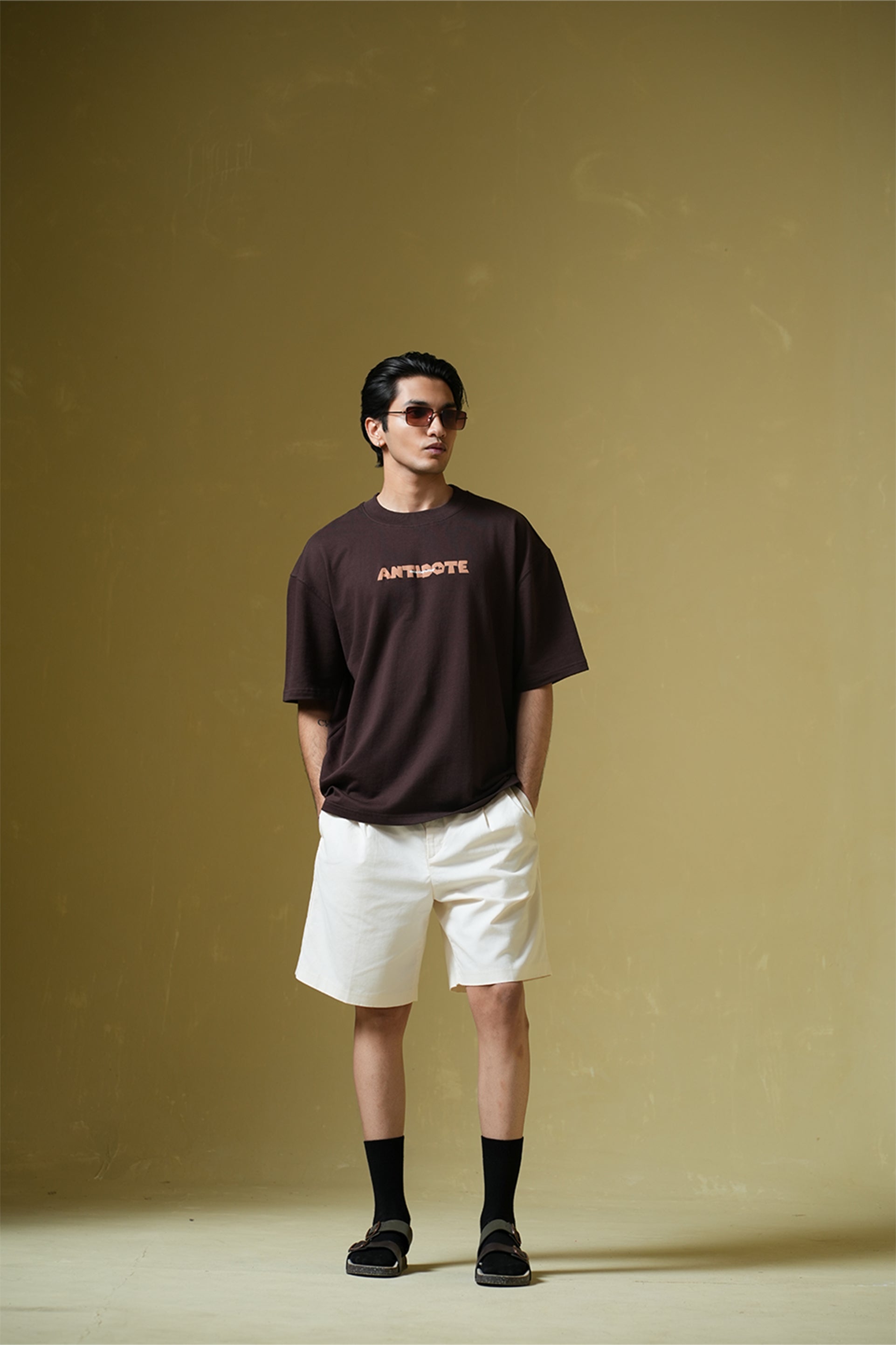Buy Antidote Brown Oversized T-Shirt Online at Main Character India