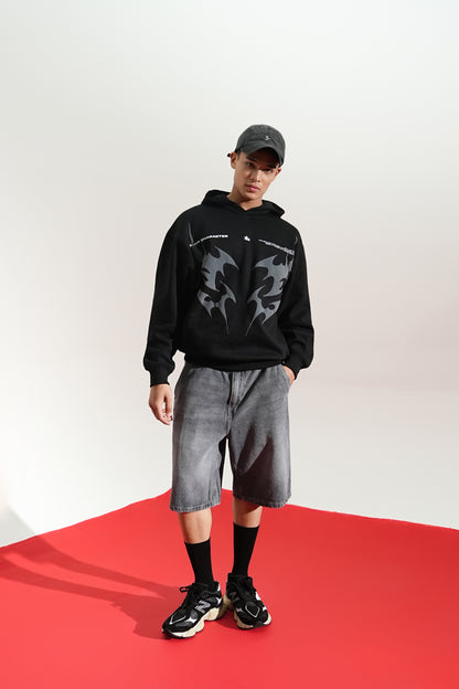 Buy BLACK AURA OVERSIZED HOODIE Online at Main Character India