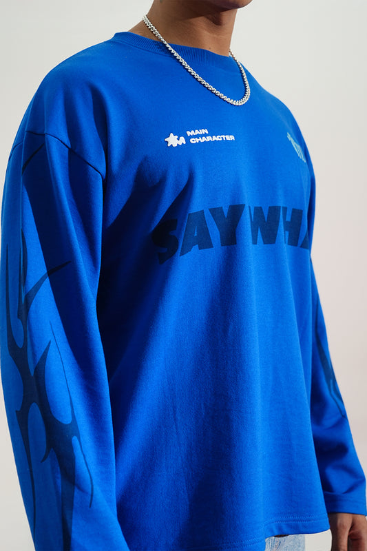 SAY WHAT SWEAT T-SHIRT - Buy Oversized T-Shirts Online in India at Main Character