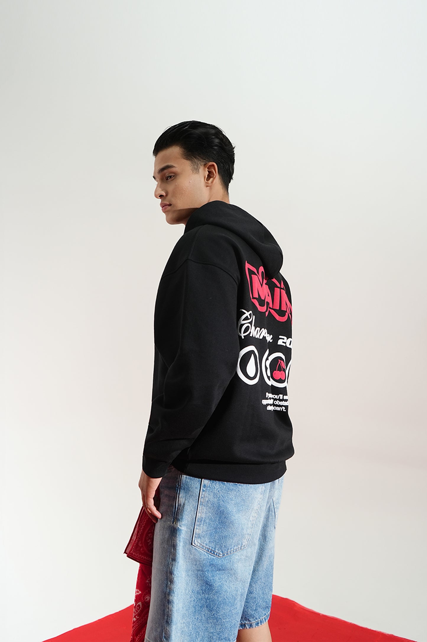 DIGITAL BLACKOUT OVERSIZED HOODIE