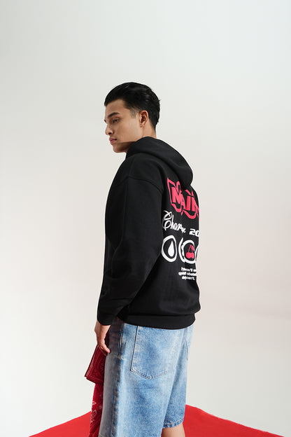 Buy DIGITAL BLACKOUT OVERSIZED HOODIE Online at Main Character India