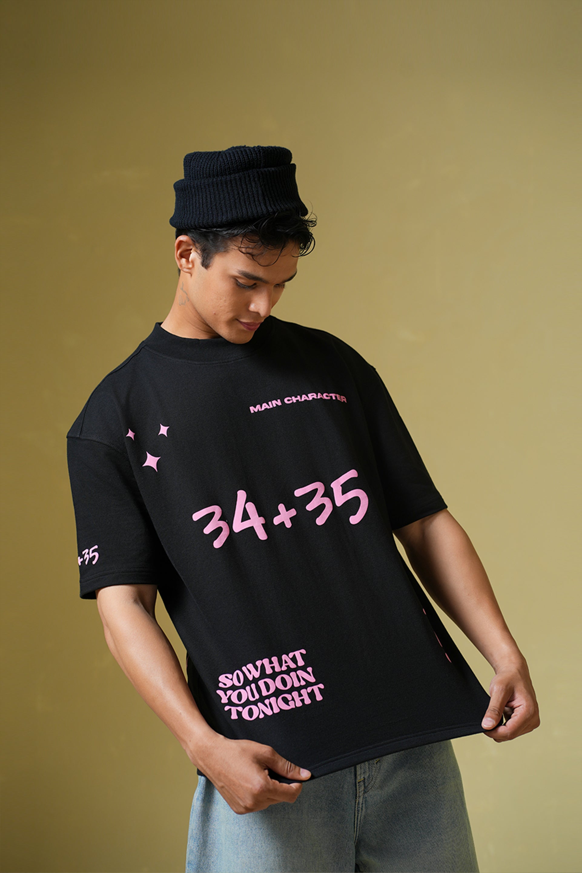 Buy 34+35 Oversized T-shirt Online at Main Character India