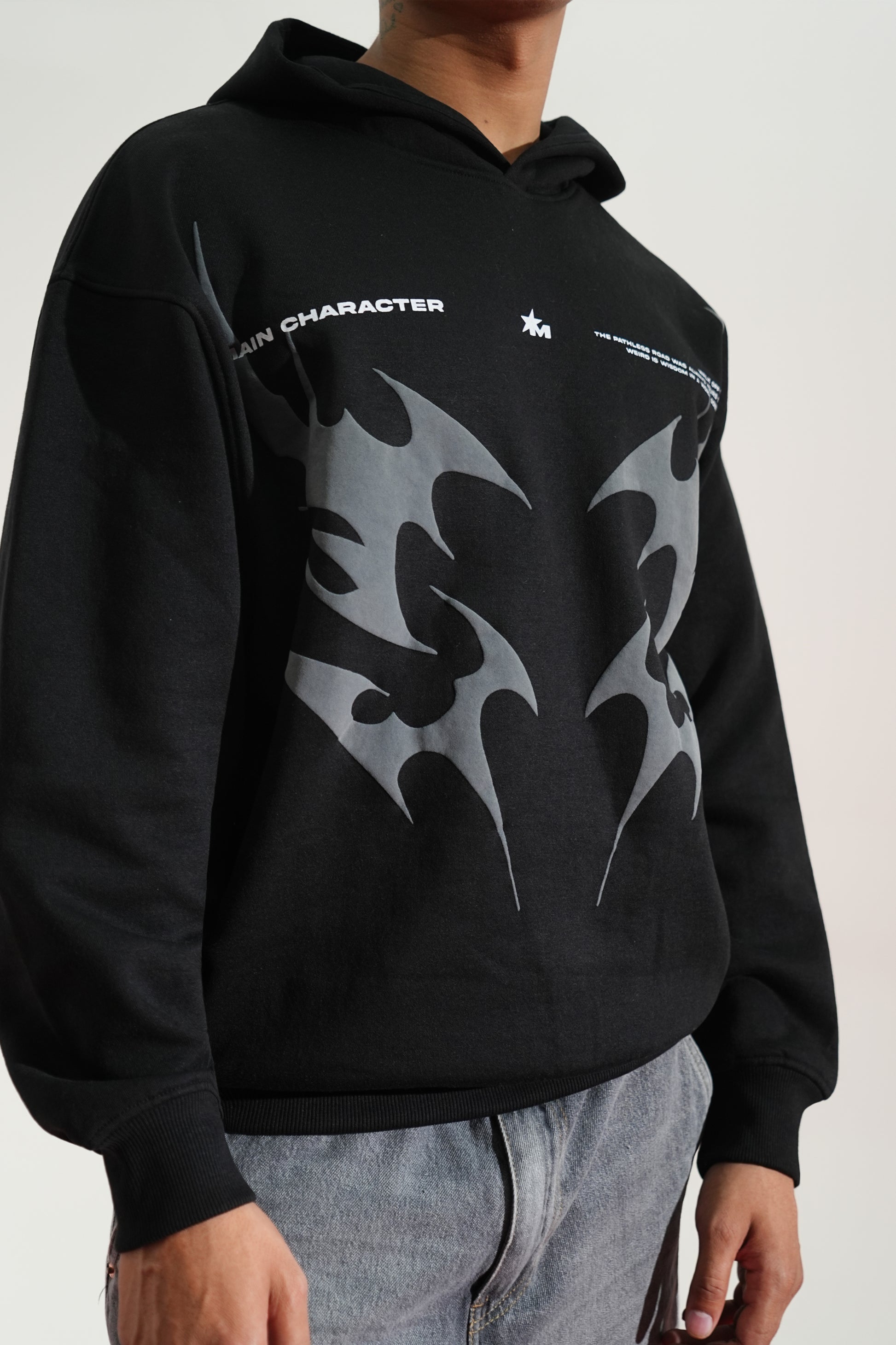 Buy BLACK AURA OVERSIZED HOODIE Online at Main Character India