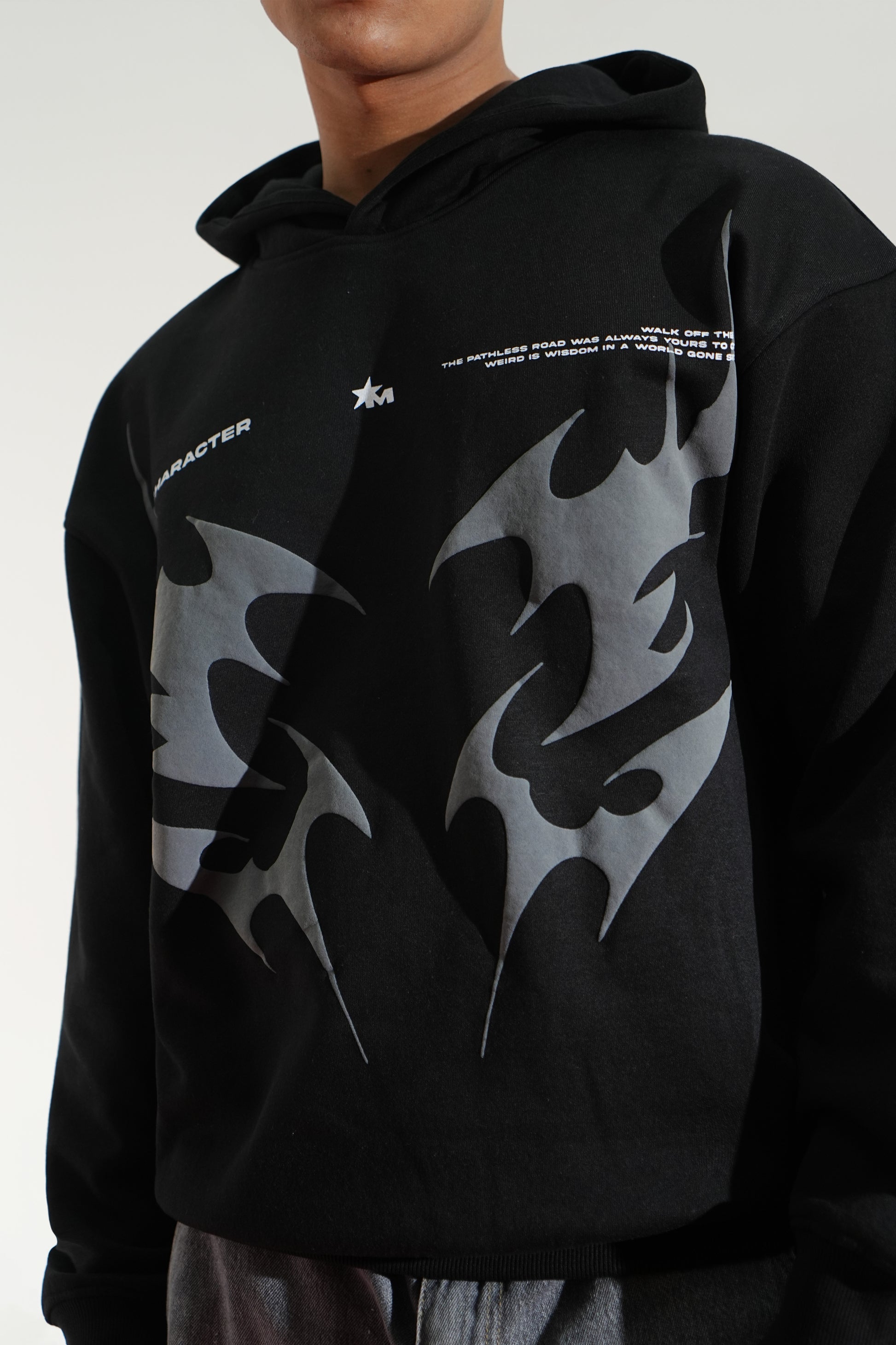 Buy BLACK AURA OVERSIZED HOODIE Online at Main Character India
