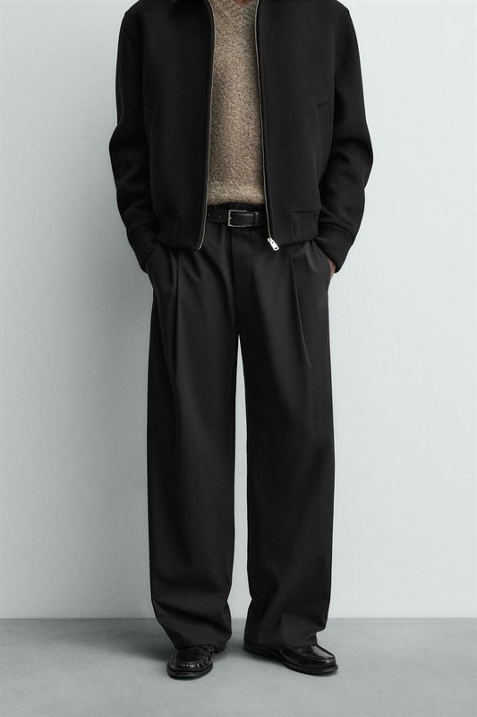 Buy Black Straight Korean Pant Online at Main Character India