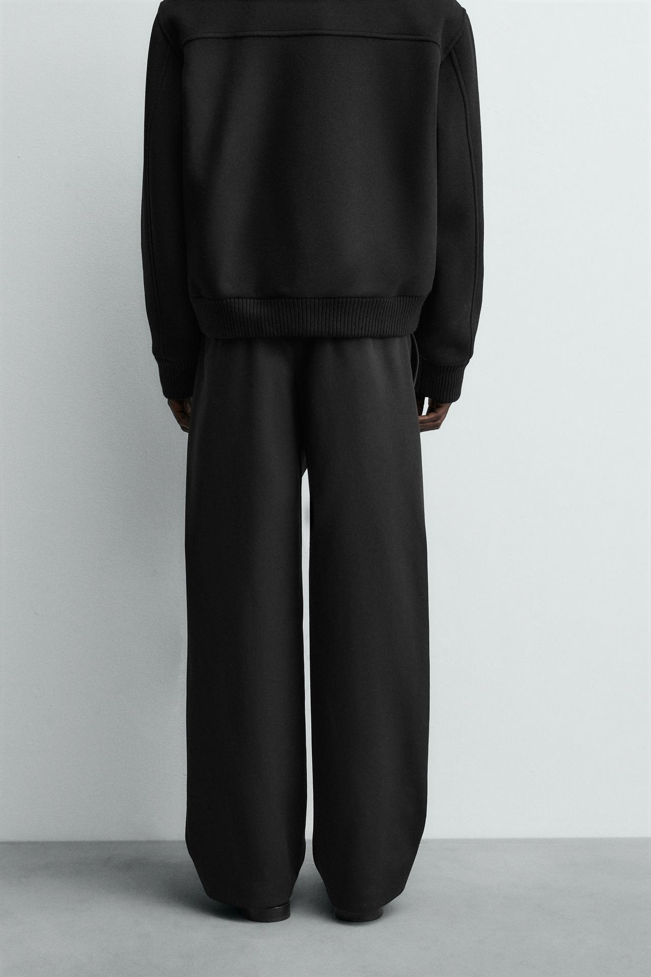Black Straight Korean Pant