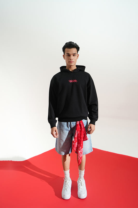 DIGITAL BLACKOUT OVERSIZED HOODIE - Buy Oversized Hoodies For Women Online in India at Main Character