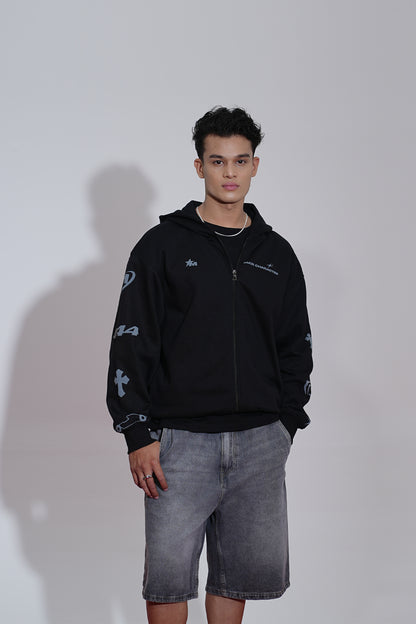 Buy IMPERIAL OVERSIZED ZIPPER HOODIE Online at Main Character India