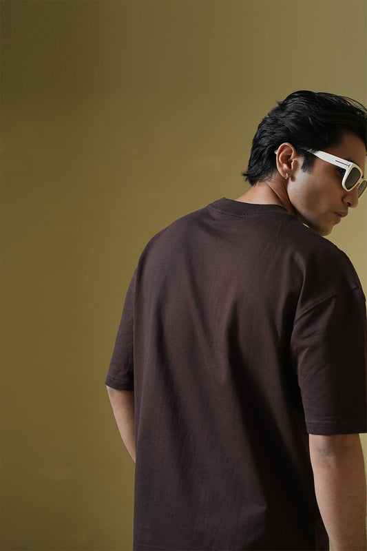 07 Brown Oversized T-shirt - Buy Old Money Online in India at Main Character