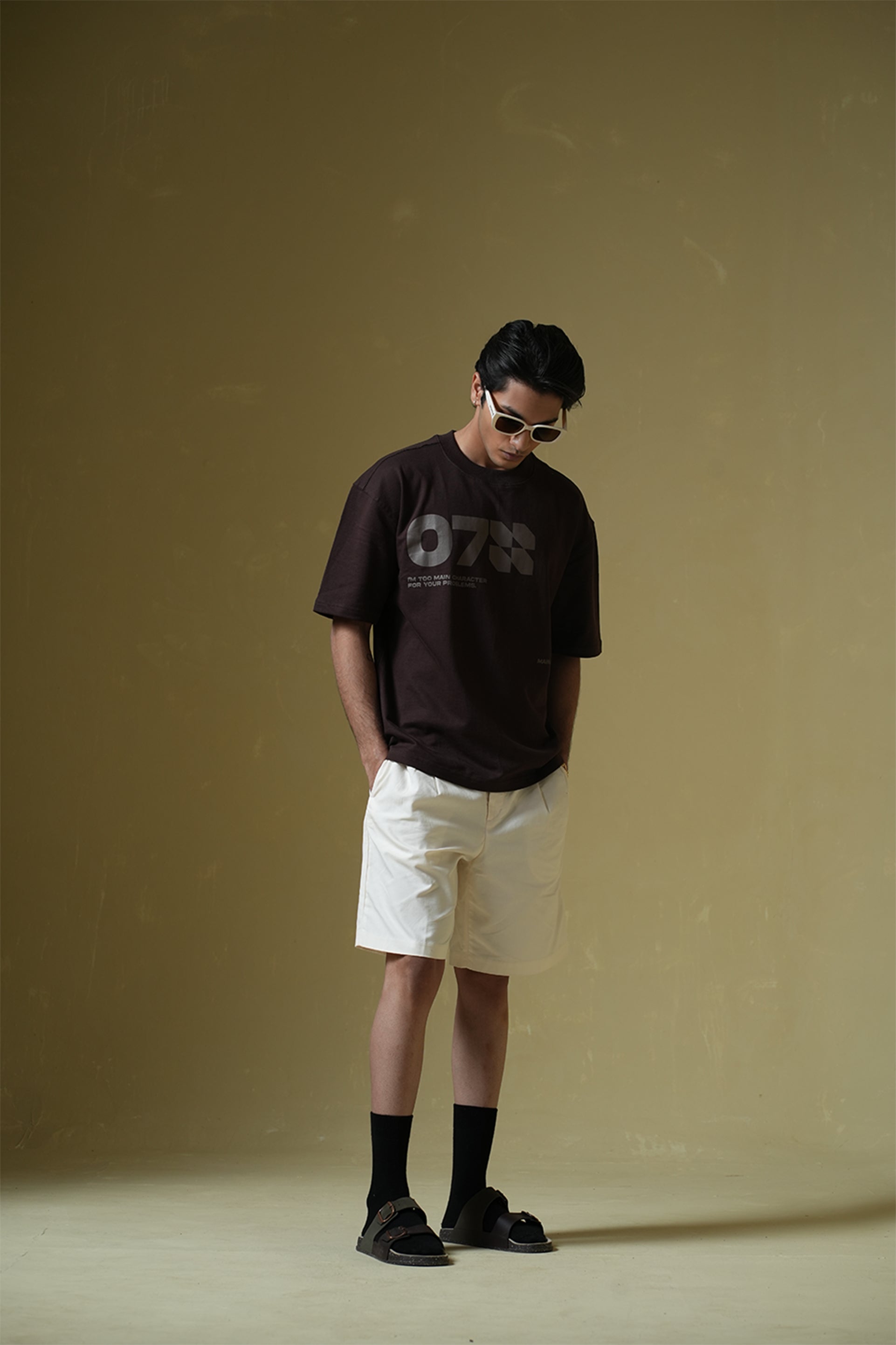 Buy 07 Brown Oversized T-shirt Online at Main Character India