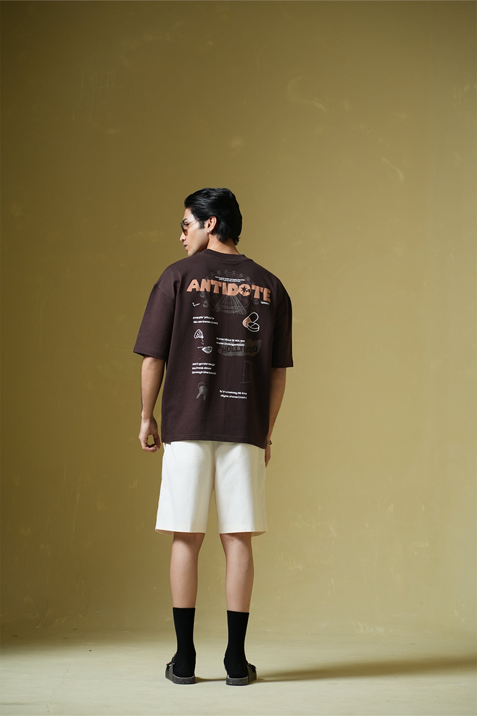 Buy Antidote Brown Oversized T-Shirt Online at Main Character India