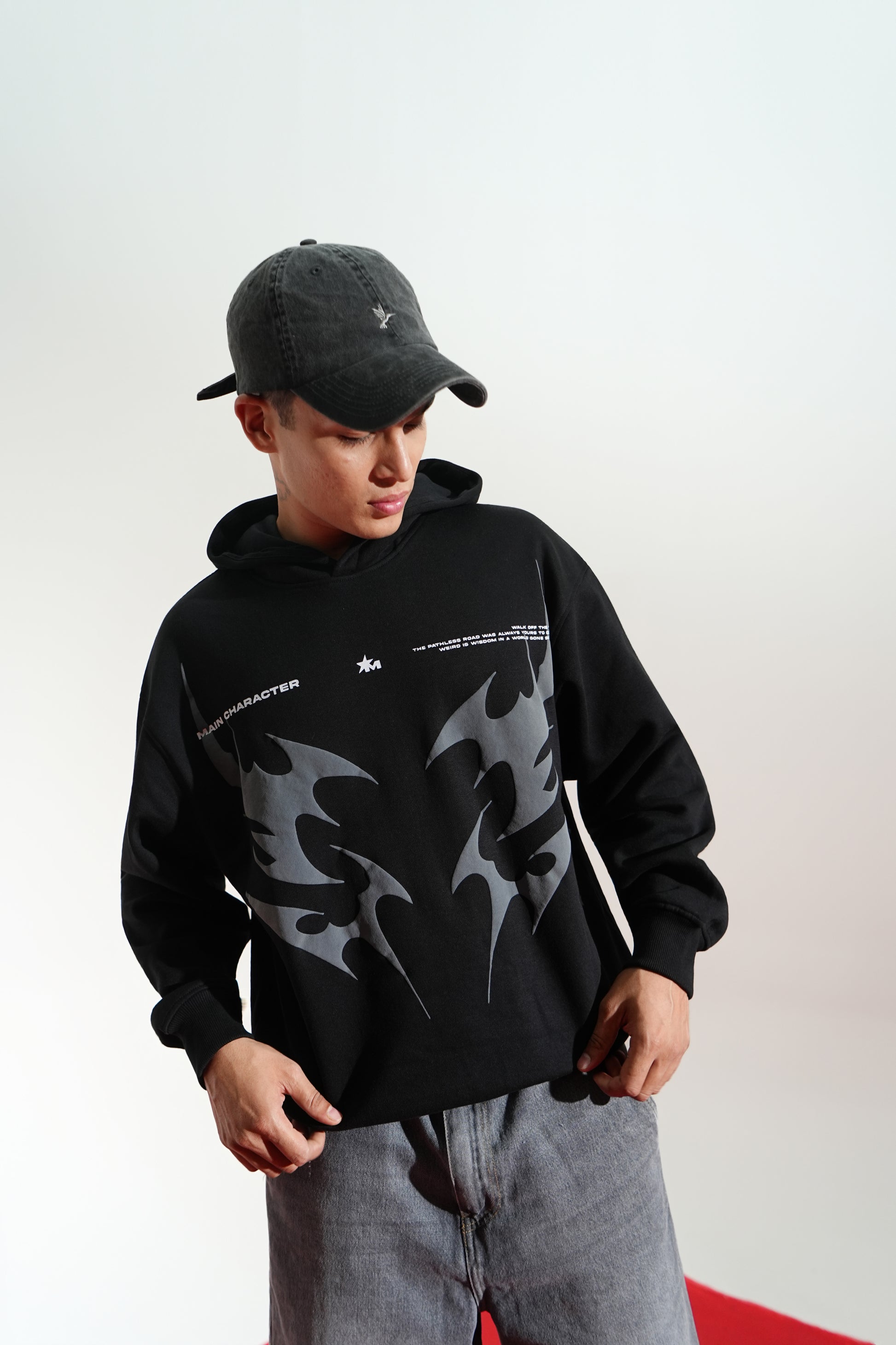 Buy BLACK AURA OVERSIZED HOODIE Online at Main Character India